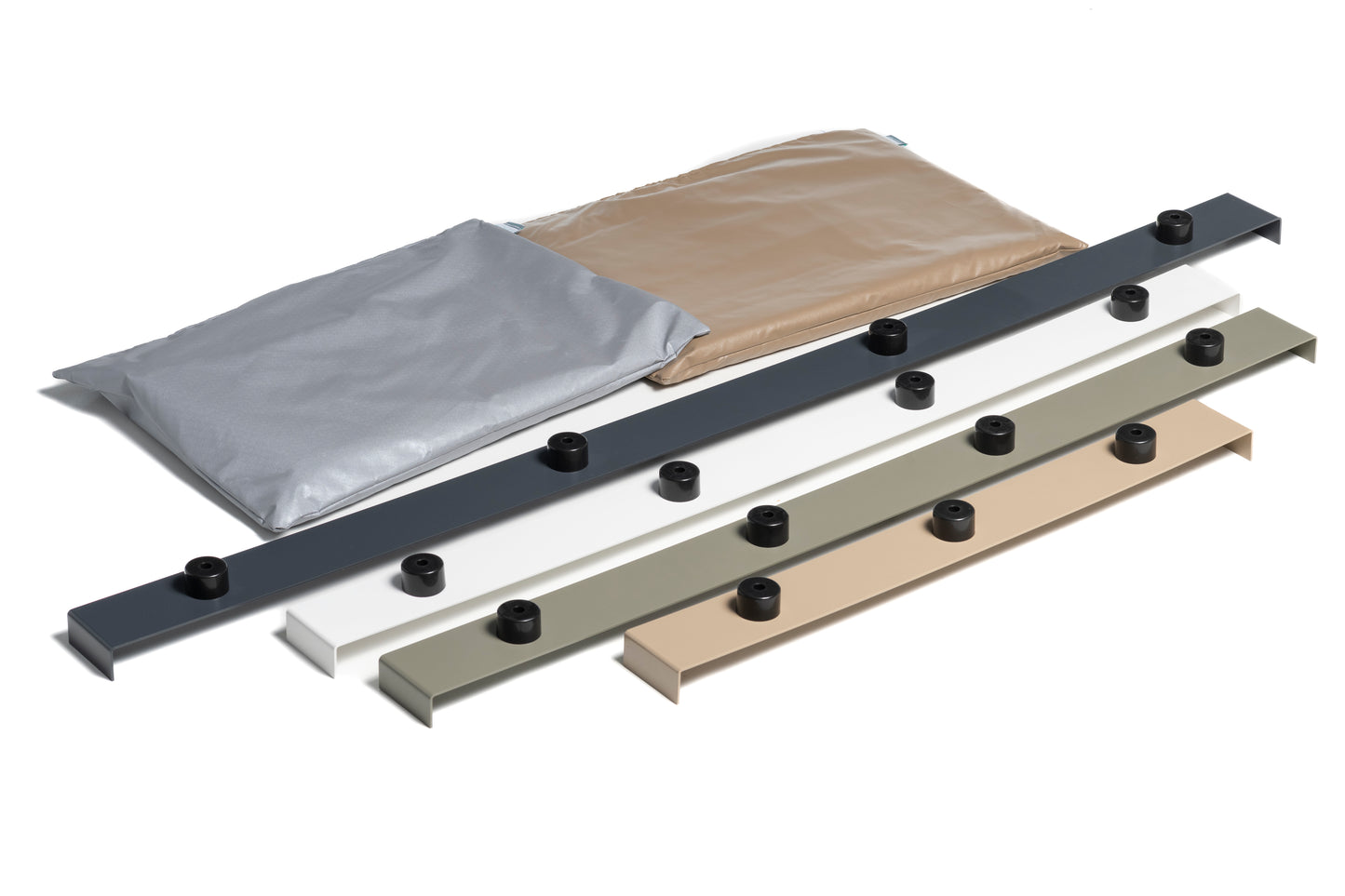 SUN PACK GRAND BED | 1 Grand Bed deux places 200x180xh30cm + 2 coussins 50x70 cm + 1 Housse de protection + 3 Piètements 180cm