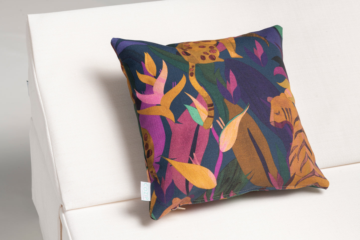 Coussin Cozip d'extérieur JUNGLE | Tissu de créateur