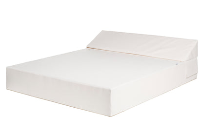 SUN PACK GRAND BED COZIP | 1 Grand Bed deux places 200x180xh30 ou 38 cm + 2 coussins 50x70 cm + 1 Housse de protection + 3 Piètements 180cm