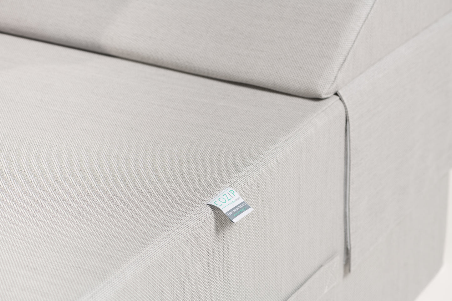 SUN PACK GRAND BED COZIP | 1 Grand Bed deux places 200x180xh30 ou 38 cm + 2 coussins 50x70 cm + 1 Housse de protection + 3 Piètements 180cm