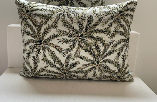 Coussin d'extérieur Cozip PALMIER | Tissu Elitis