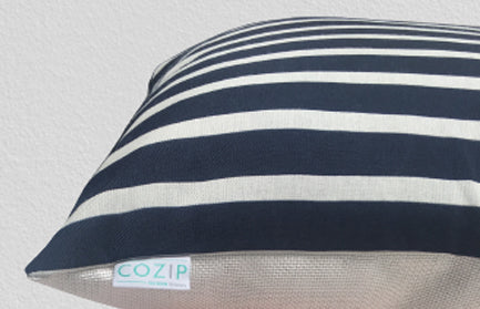 Coussin d'extérieur Cozip MARIN | Tissu Jean-Paul Gaultier