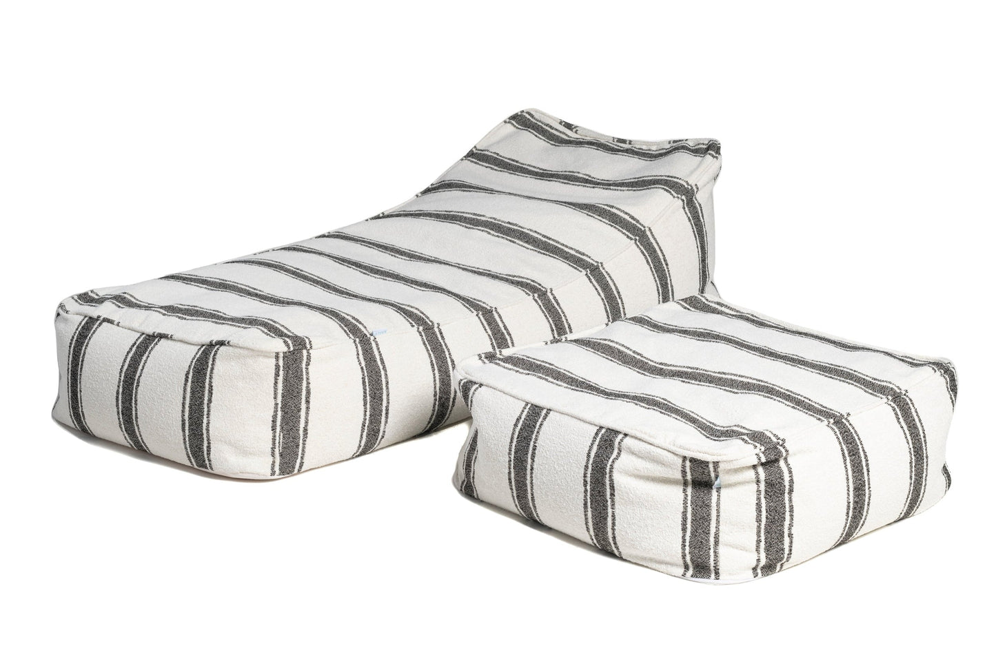 SUN PACK BOHÈME ELITIS | 1 fauteuil à billes (180 x 80 x h50 cm) + 1 coussin de sol à billes (80 x 80 x h30 cm)
