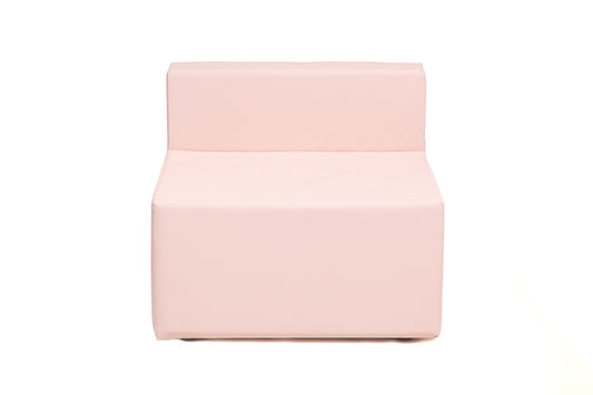 SERENA Rose Barbie | Fauteuil extérieur COZIP |80x80, assise 38, dossier 25 cm