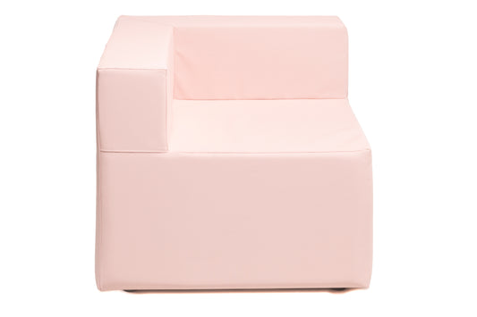 SERENA Rose Barbie | Fauteuil d'angle extérieur COZIP | 80x80, assise 38, dossier 25 cm