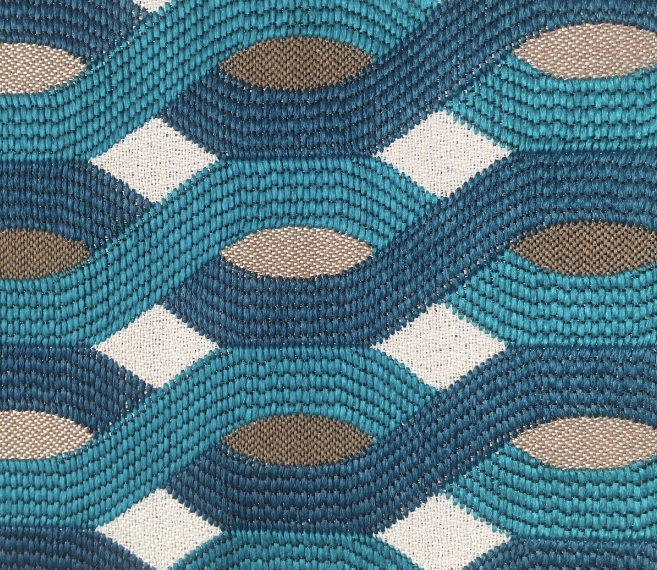 MEGEVE outdoor cushion | Elitis fabric